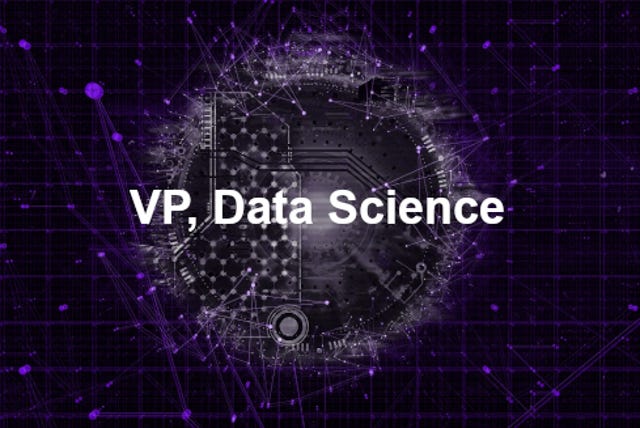 abstract data science with VP Data Science label